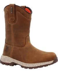 Georgia Boot - Eagle Trail Waterproof Pull-on Work Boot - Lyst