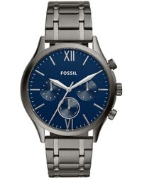 Fossil - Fenmore Multifunction Gunmetal Bracelet Watch 44mm - Lyst
