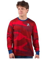 Starter - Red New England Patriots Thursday Night Gridiron Logo Long Sleeve T-shirt - Lyst