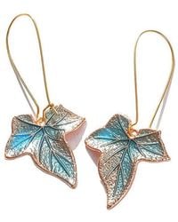 SOH - Leaf Drop Earrings - Lyst