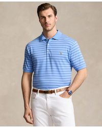Polo Ralph Lauren - Big & Tall Striped Cotton Interlock Polo Shirt - Lyst