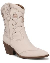 Sam & Libby - Flash Block Heel Western Booties - Lyst