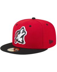 KTZ - Red/black Erie Seawolves Authentic Collection 59fifty Fitted Hat - Lyst