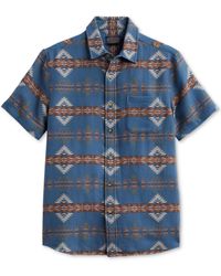 Pendleton - Unbrushed Chamois Printed Short Sleeve Button-front Shirt - Lyst
