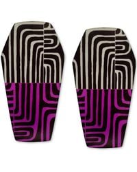 Swanky Designs - Geometric Gemma Stud Earrings - Lyst