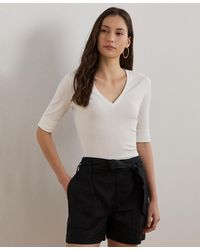 Ralph Lauren - Elbow-sleeve Top - Lyst