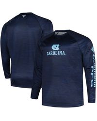 Columbia - North Carolina Tar Heels Big & Tall Terminal Tackle Raglan Omni-shade Long Sleeve T-shirt - Lyst