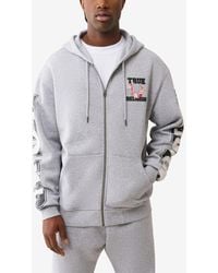 TRUE RELIGION - Zip-up Front Long-sleeve Hoodie - Lyst
