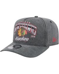 KTZ - Chicago Blackhawks Throwback Washed A-frame Pre-curved 9fifty Snapback Hat - Lyst