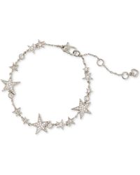 Kate Spade - Silver-tone Cubic Zirconia Star Tennis Bracelet - Lyst