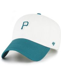 '47 - White/teal Pittsburgh Pirates Contemporary Tonal Clean Up Adjustable Hat - Lyst