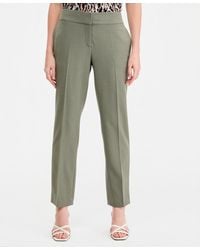 Kasper - Petite Mid Rise Straight-leg Pants - Lyst