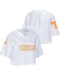 ZooZatZ - Tennessee Volunteers Mesh Cropped V-neck T-shirt - Lyst