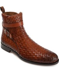 Taft - Dylan Hand-woven Leather Buckle Jodhpur Boots - Lyst