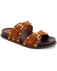 Kenneth Cole - Deardra Footbed Flat Sandals - Lyst