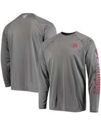 Columbia - Texas A M aggies Pfg Terminal Tackle Omni-shade Long Sleeve T-shirt - Lyst