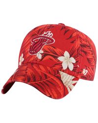 '47 - 47 Brand Miami Heat Tropicalia Floral Clean Up Adjustable Hat - Lyst