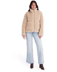Kensie - Faux Fur Funnel Neck Short Jacket - Lyst