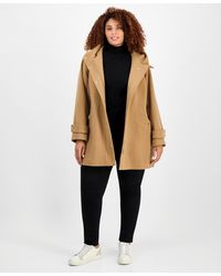 Michael Kors - Michael Plus Size Hooded Coat - Lyst