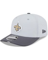 KTZ - Gray/graphite New Orleans Saints 2025 Nfl Training Camp 9seventy Adjustable Hat - Lyst