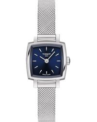 Tissot - Swiss T-lady Lovely Stainless Steel Mesh Bracelet Watch 20mm - Lyst