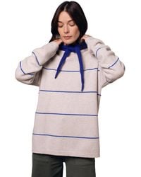 Celtic & Co. - Split Hem Slouch Funnel Neck Jumper - Lyst