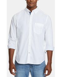 Nautica - Classic-fit Stretch Solid Oxford Button-down Shirt - Lyst