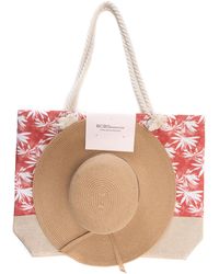 BCBGeneration - Printed Tote Bag And Floppy Hat Set - Lyst