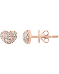 Lali Jewels Diamond (1/4 Ct. T.w.) Earring In 14k Rose Gold - Pink