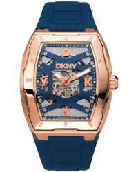DKNY - Urban Automatic Silicone Strap Watch - Lyst