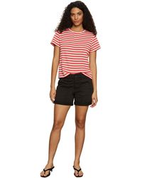 Sanctuary - Striped Crewneck Textured Tee - Lyst