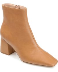 Journee Collection - Haylinn Block Heel Dress Booties - Lyst
