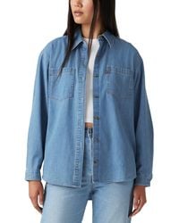 Levi's - Iris Button-front Cotton Overshirt - Lyst