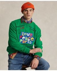 Polo Ralph Lauren - Love Peace Paris Fleece Sweatshirt - Lyst