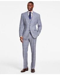 Tayion Collection - Classic Fit Plaid Vested Suit Separates - Lyst