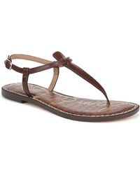 Sam Edelman - Gigi T-strap Flat Sandals - Lyst