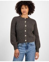 And Now This - Shaker Stitch Button-front Cardigan - Lyst