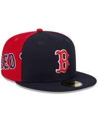 KTZ - Navy/red Boston Red Sox Gameday Sideswipe 59fifty Fitted Hat - Lyst
