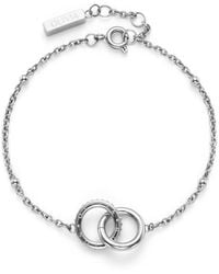 Olivia Burton - Amity Interlock Tone Stainless Steel Bracelet - Lyst