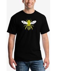 LA Pop Art - Bee Kind Word Art Short Sleeve T-shirt - Lyst