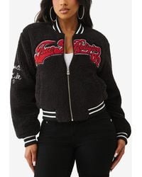 TRUE RELIGION - Varsity Chenille Bomber Jacket - Lyst