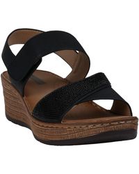 Gc Shoes - Lux Embellished Wedge Sandals - Lyst