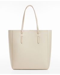 Mango - Leather-effect Shopper Bag - Lyst