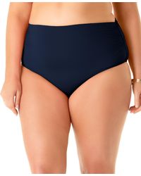 Anne Cole - Plus Size High-waist Bikini Bottoms - Lyst