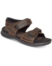 rockport men's rocklake flat sandal