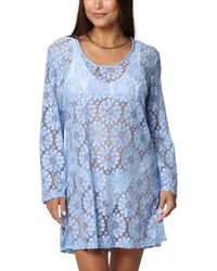 J Valdi - Lace Long-sleeve Cover-up Dress - Lyst