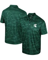 Colosseum Athletics - Michigan State Spartans Daly Print Polo Shirt - Lyst