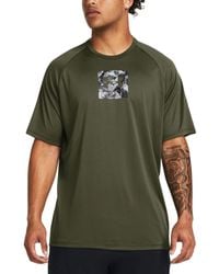 Under Armour - Ua Tech Camo-fill Logo Graphic Performance T-shirt - Lyst