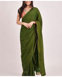 Ras - Brocade Pre-pleated Saree - Lyst