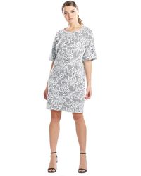 Natori - Floral Jacquard T-shirt Dress - Lyst